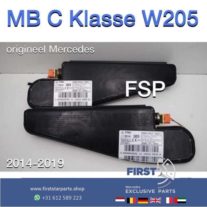 W205 stoelairbag links / rechts Mercedes C Klasse 2014-2019, Gebruikt, -, Ophalen of Verzenden, -
