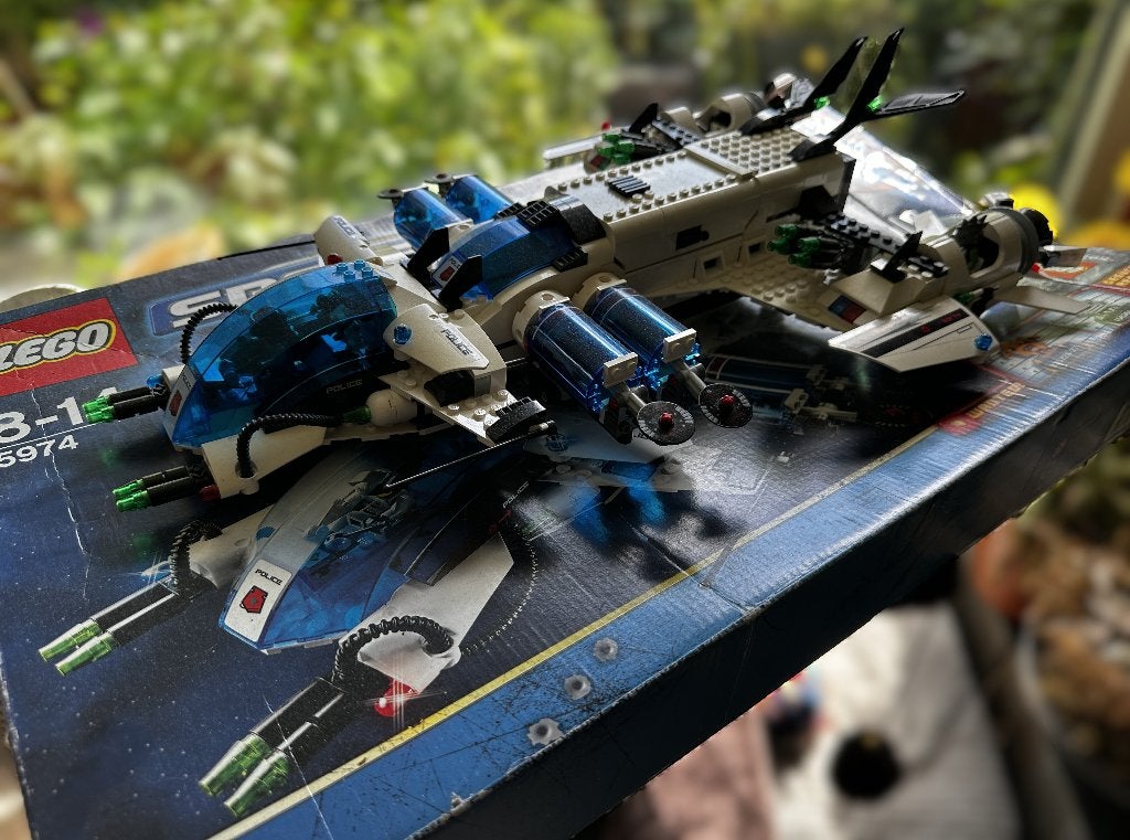 LEGO Space Police 5974 Galactic Enforcer met Doos + Boekjes, Ophalen, Gebruikt, Lego, Space