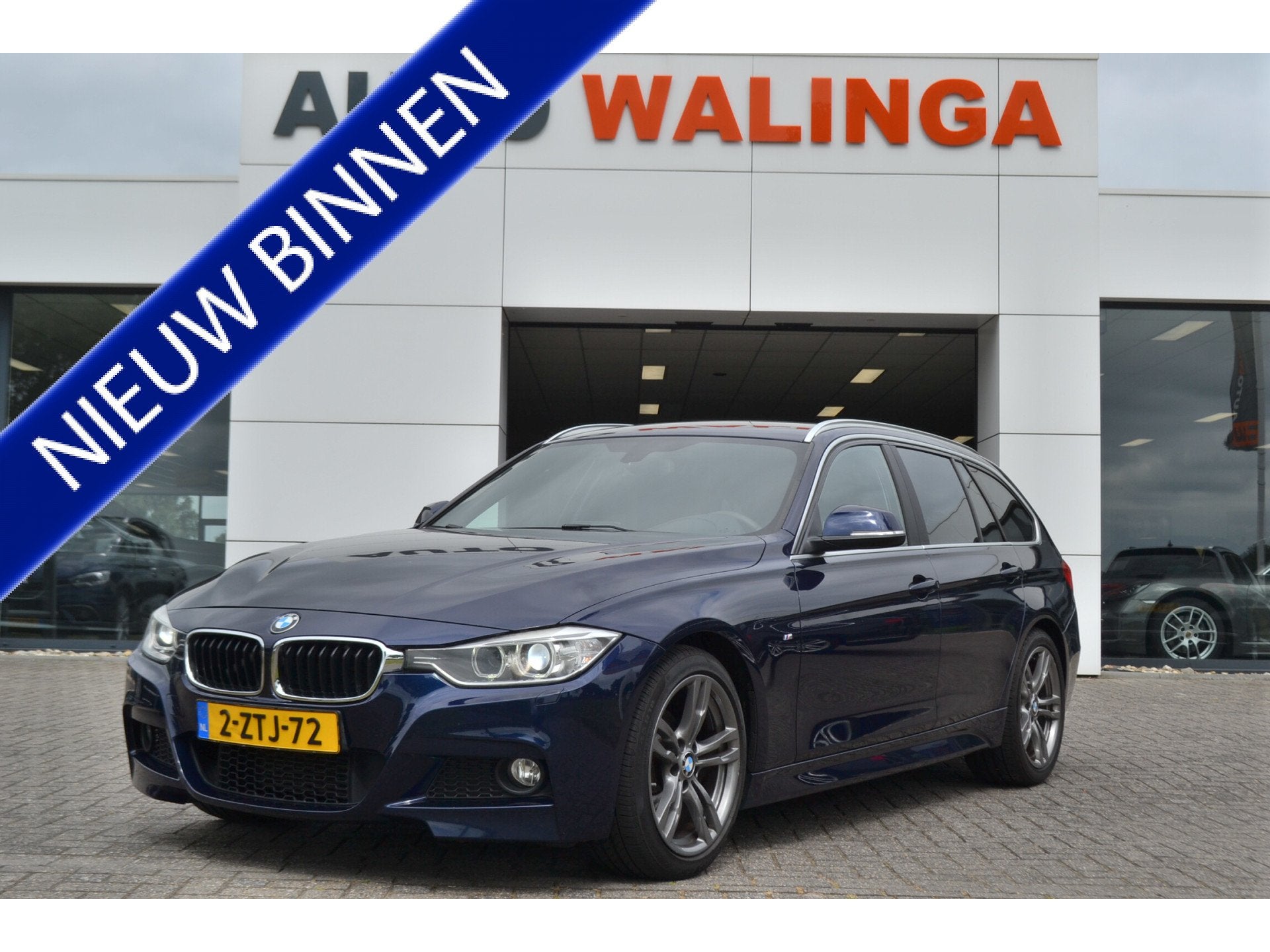 BMW 3 Serie Touring 320i M Sportpakket | Navigatie | Trekhaa, Auto's, BMW, Gebruikt, 4 cilinders, Blauw, Origineel Nederlands