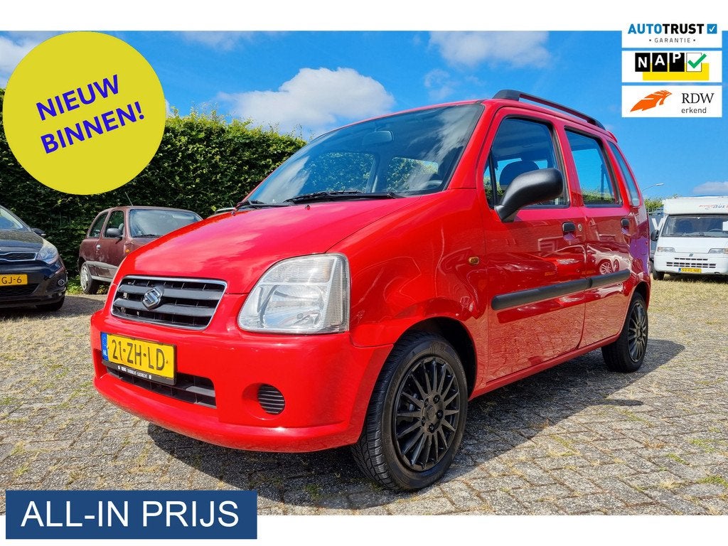 Suzuki Wagon R+ 1.0 Comfort ✅APK MAART 2027! ✅TREKHAAK, Auto's, Suzuki, Voorwielaandrijving, Stof, Gebruikt, Met garantie (alle)