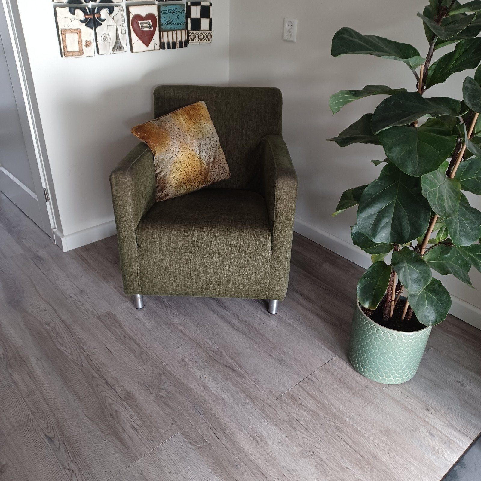 Comfortabele groene fauteuil, Huis en Inrichting, Ophalen, Overige kleuren, Eén, Modern