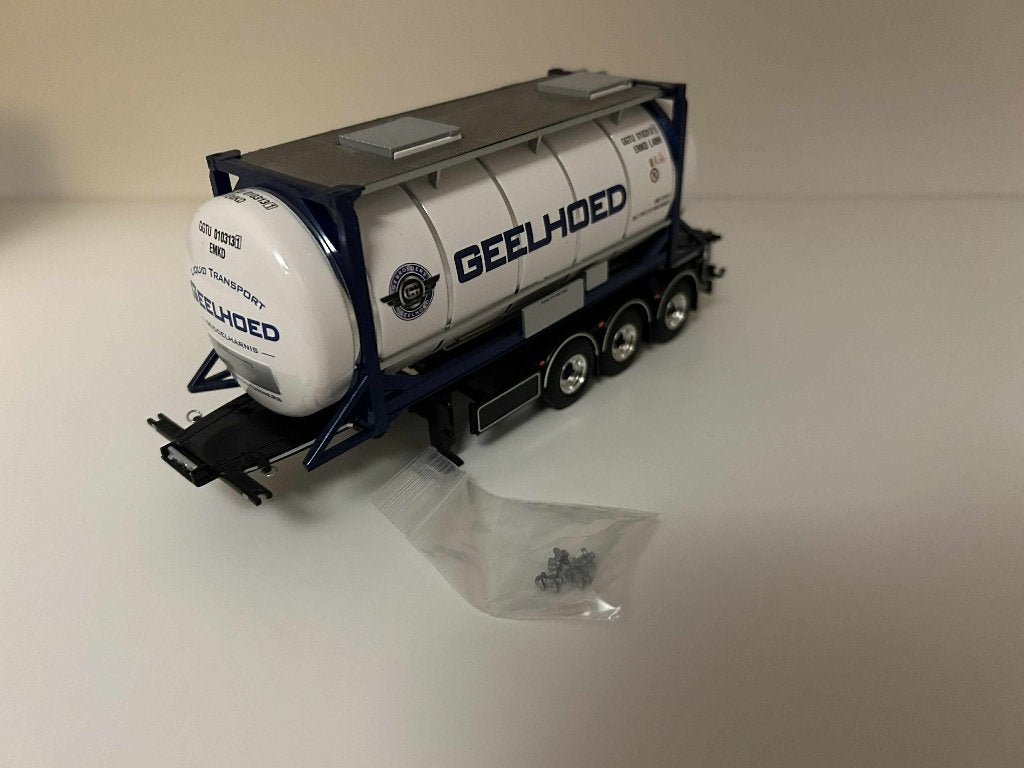 WSI Geelhoed oplegger inclusief container, Ophalen of Verzenden, Nieuw, Bus of Vrachtwagen, Wsi