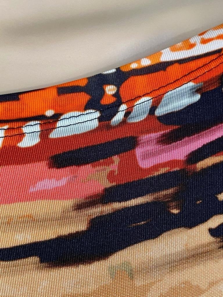 i505 Vanilia maat 38=M fleurige jurk jurkje blauw/rood, Maat 38/40 (M), Blauw, Vanilia, Ophalen of Verzenden