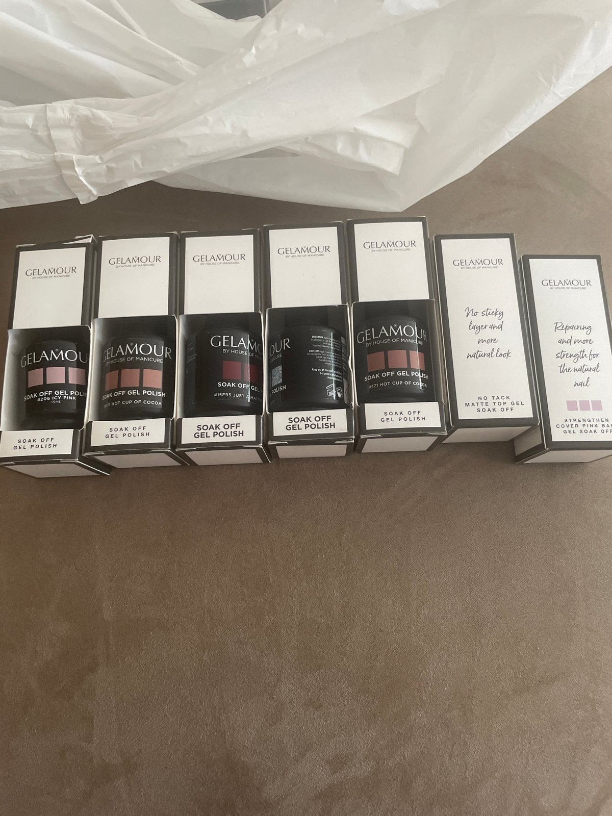 Gelamour Soak Off Gel Polish Set - Nieuw, Nieuw, Ophalen of Verzenden, Handen en Nagels, Make-up