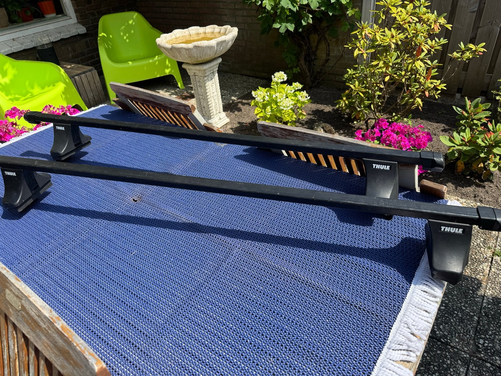 VW golf type 5 Thule dakdragers met slot, Ophalen, Gebruikt