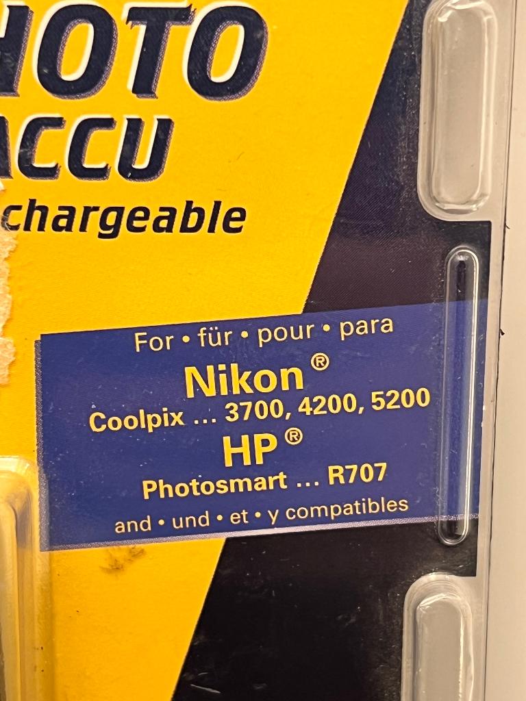 Varta Photo Accu P52 3.6V 980mAh Batterij Nikon HP, Ophalen of Verzenden, Nieuw