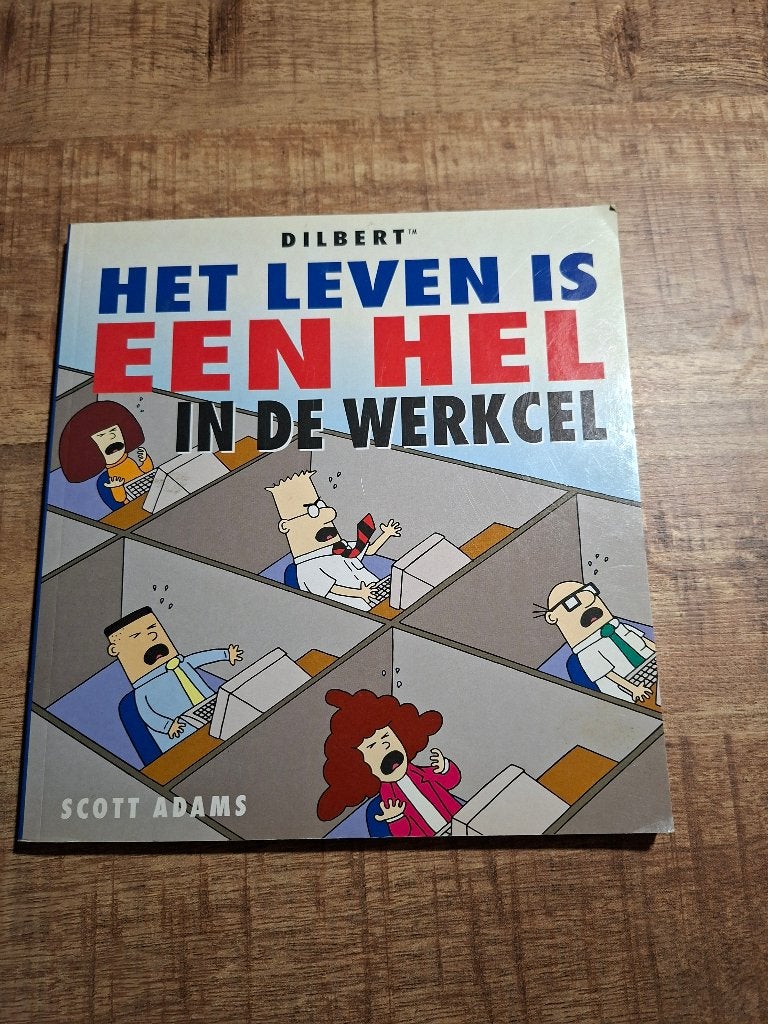 Het leven is een hel in de werkcel, Boeken, Eén stripboek, Ophalen of Verzenden, Zo goed als nieuw