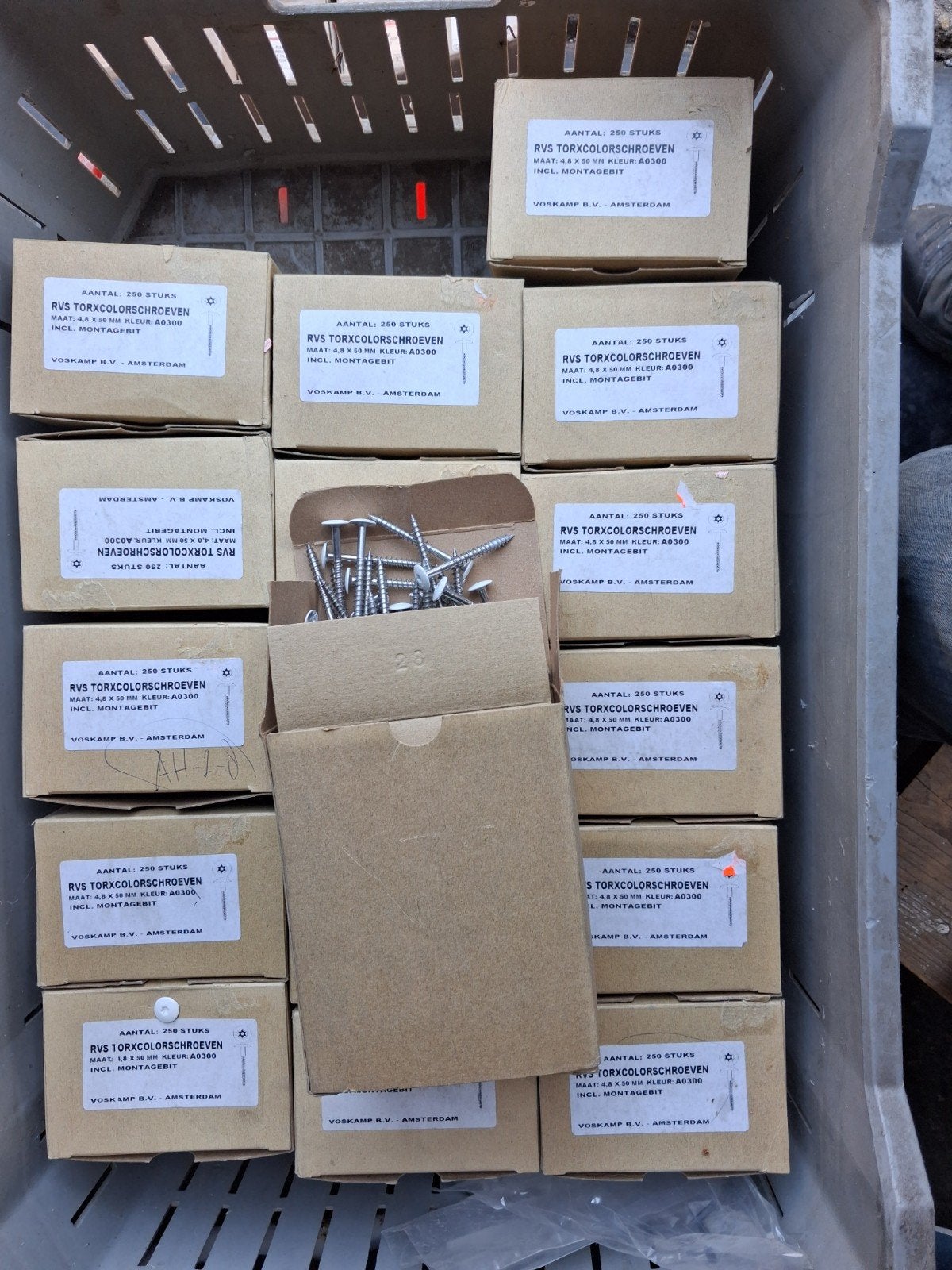 (Trespa) schroef rvs torcolorschroeven 4.8x 50 mm, Ophalen, 50 tot 100 mm, Schroeven, Nieuw
