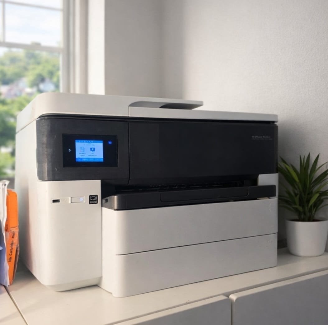 HP OfficeJet Pro 7740 All-in-One Printer - Zo goed als nieuw, Faxen, Inkjetprinter, All-in-one, Ophalen of Verzenden