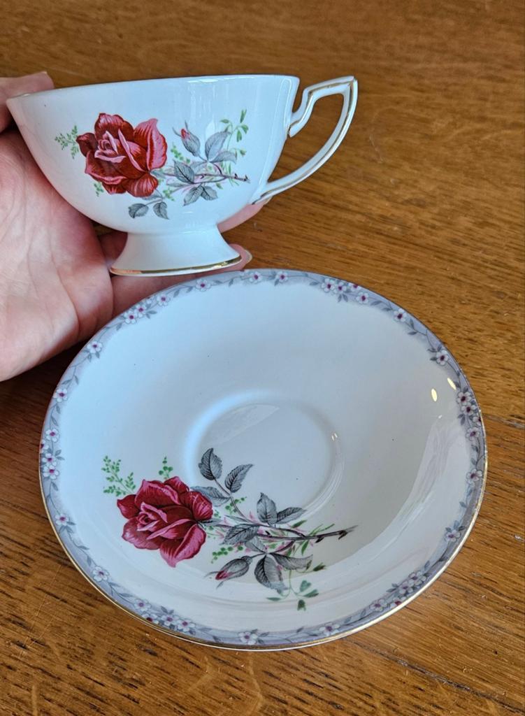 Prachtig Engels kopje met schoteltje - Royal York Bone China, Ophalen of Verzenden
