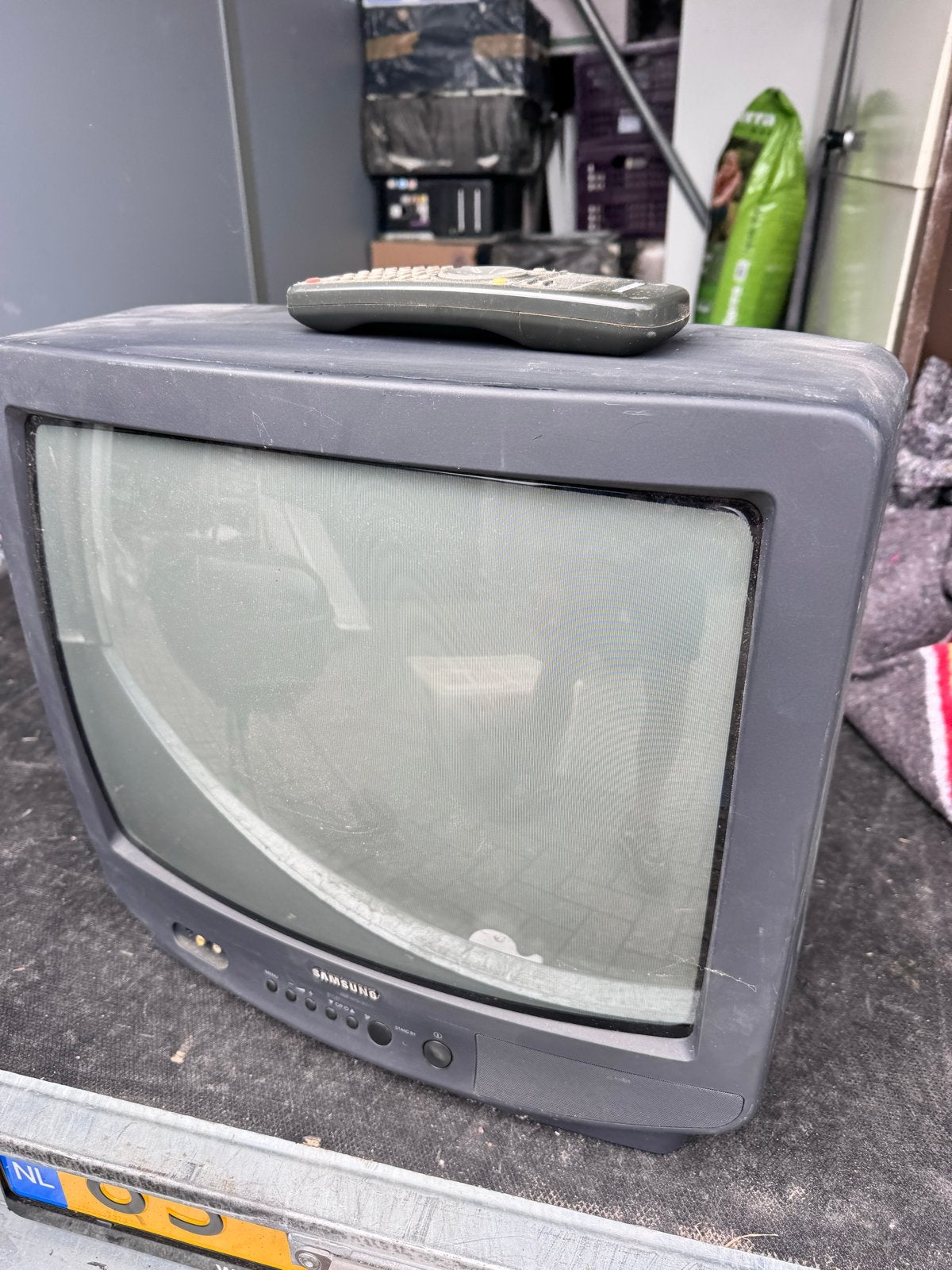 Vintage Samsung TV - Authentiek sneeuwbeeld, Audio, Tv en Foto, Vintage Televisies, Ophalen, Gebruikt, 40 tot 60 cm, Samsung