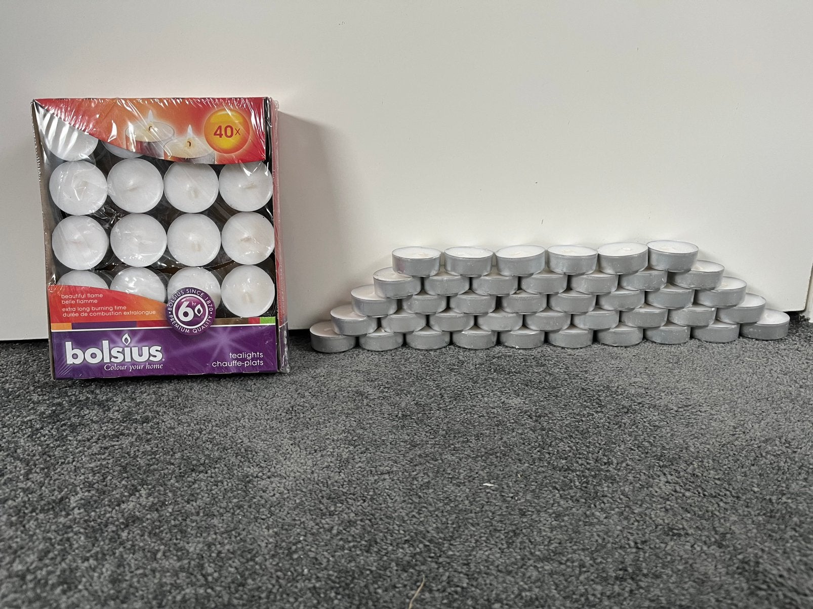 NIEUW - 80 st. theelichtjes/ waxinelichtjes, Overige materialen, Nieuw, Ophalen of Verzenden, Kaars