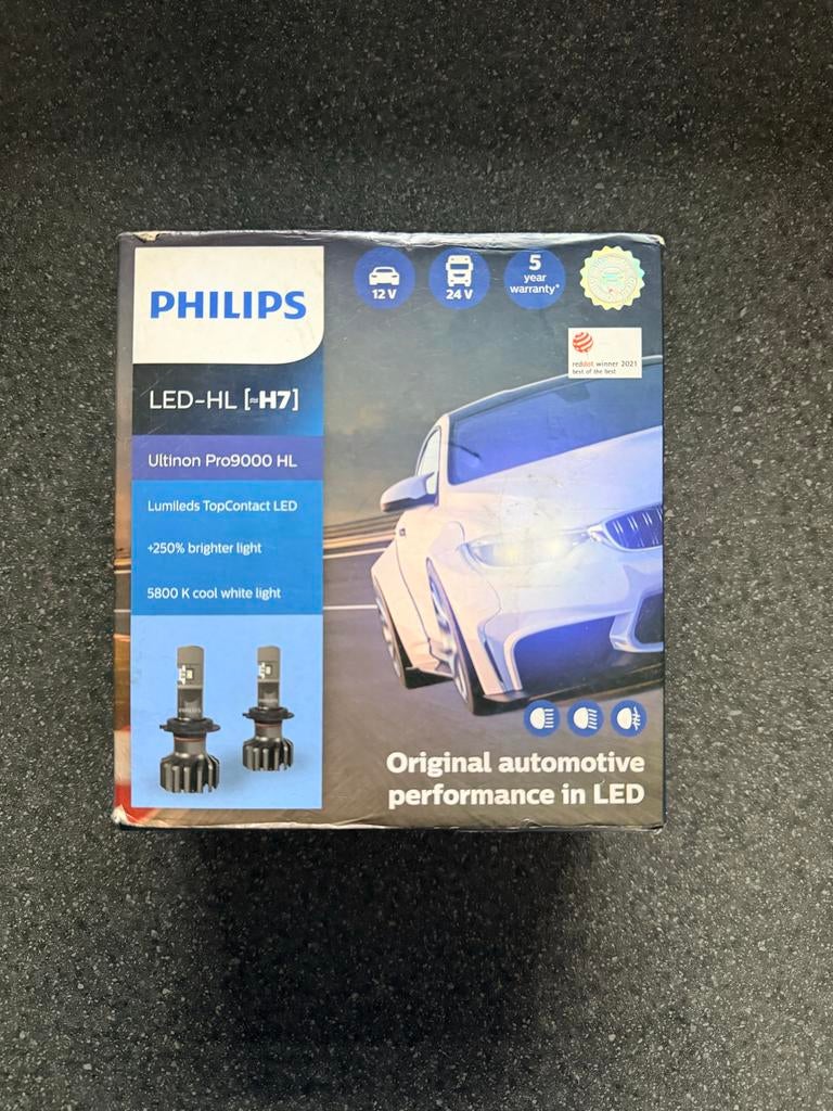 Philips Ultinon Pro 9000 HL H7 LED Autolampen, Ophalen of Verzenden, Gebruikt, Universele onderdelen