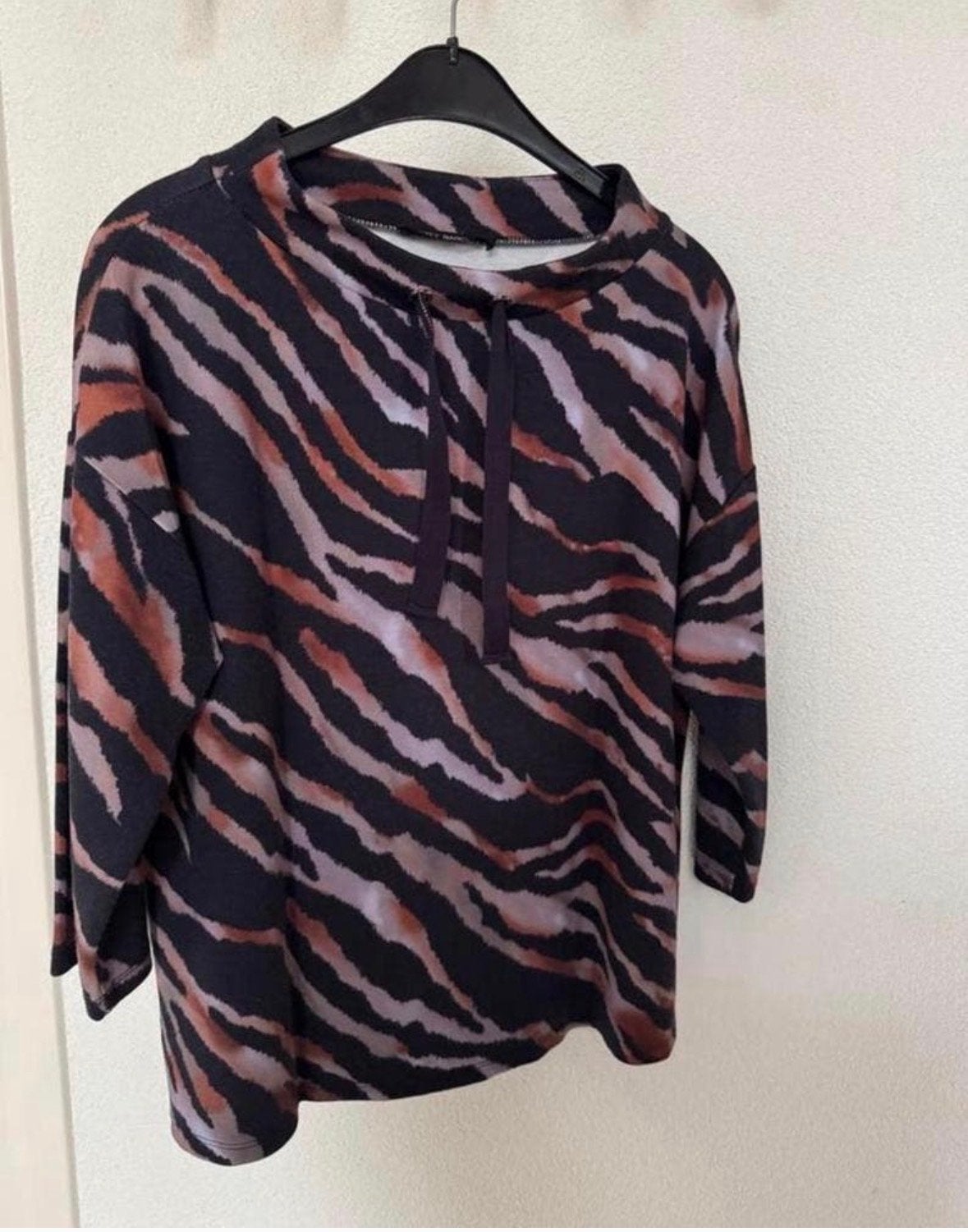 Bette Barclay shirt met zebraprint - Maat 40, Maat 38/40 (M), Meerkleurig, Ophalen of Verzenden, Zo goed als nieuw