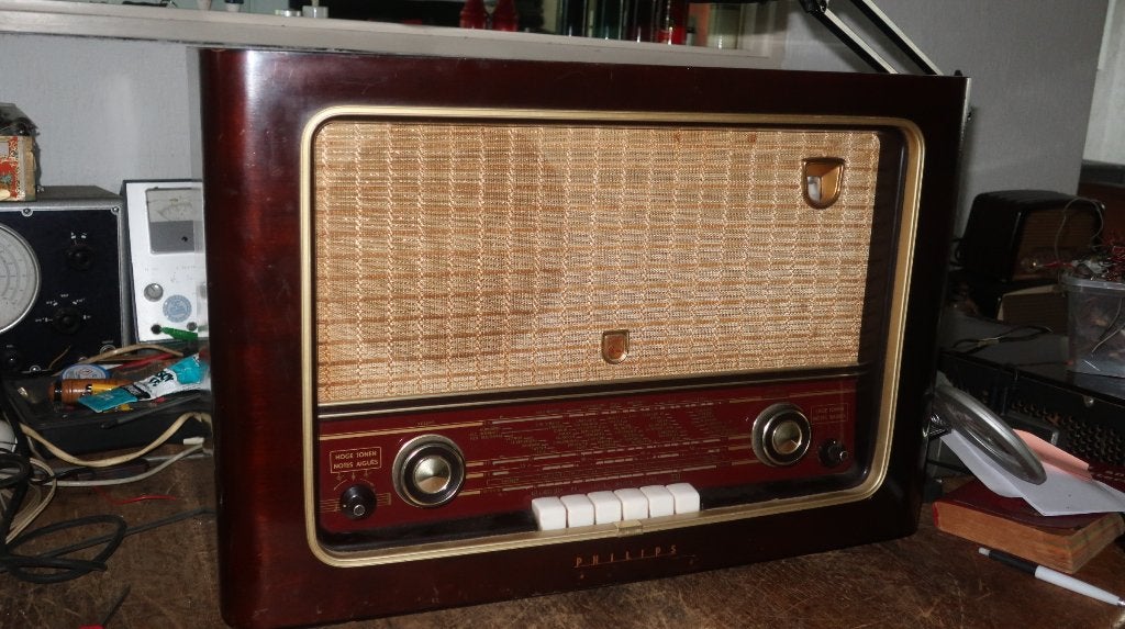 Buizenradio Philips BX454A Goed, Ophalen of Verzenden, Gebruikt, Radio