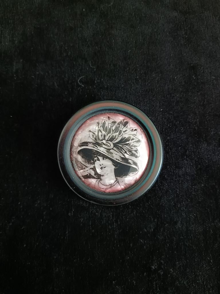 Zeldzame LEA STEIN PARIS Broche 1920-1930 - 5,5cm, Overige materialen, 4 tot 7 cm, Gebruikt, Overige kleuren