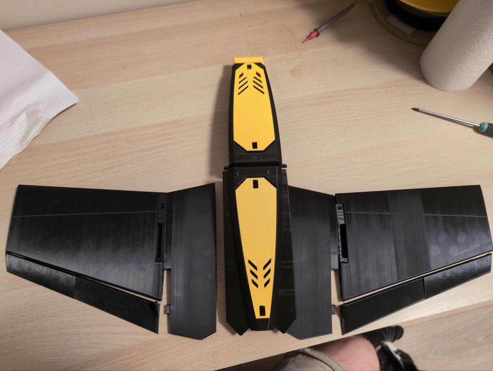 deltawing RC airframe, Ophalen