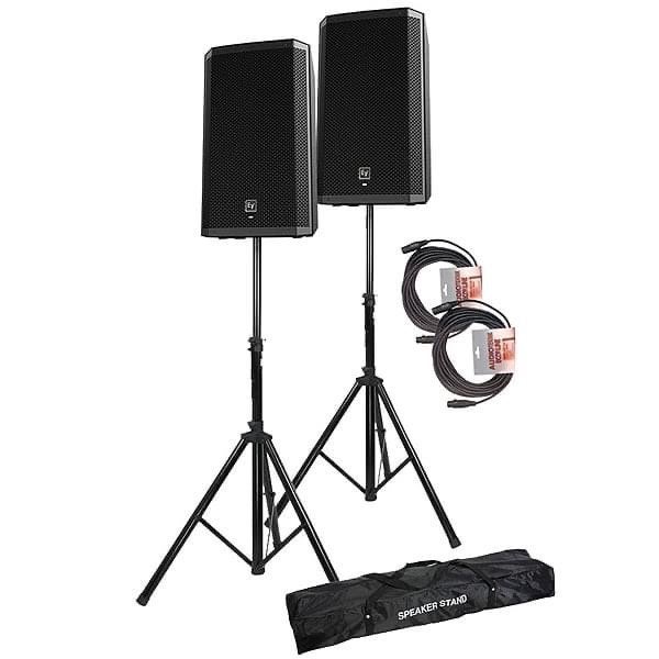 Set Electro Voice ZLX 12” actieve luidspreker incl. tassen, Audio, Tv en Foto, Luidsprekers, Gebruikt, Draagbare speaker, AUX-ingang