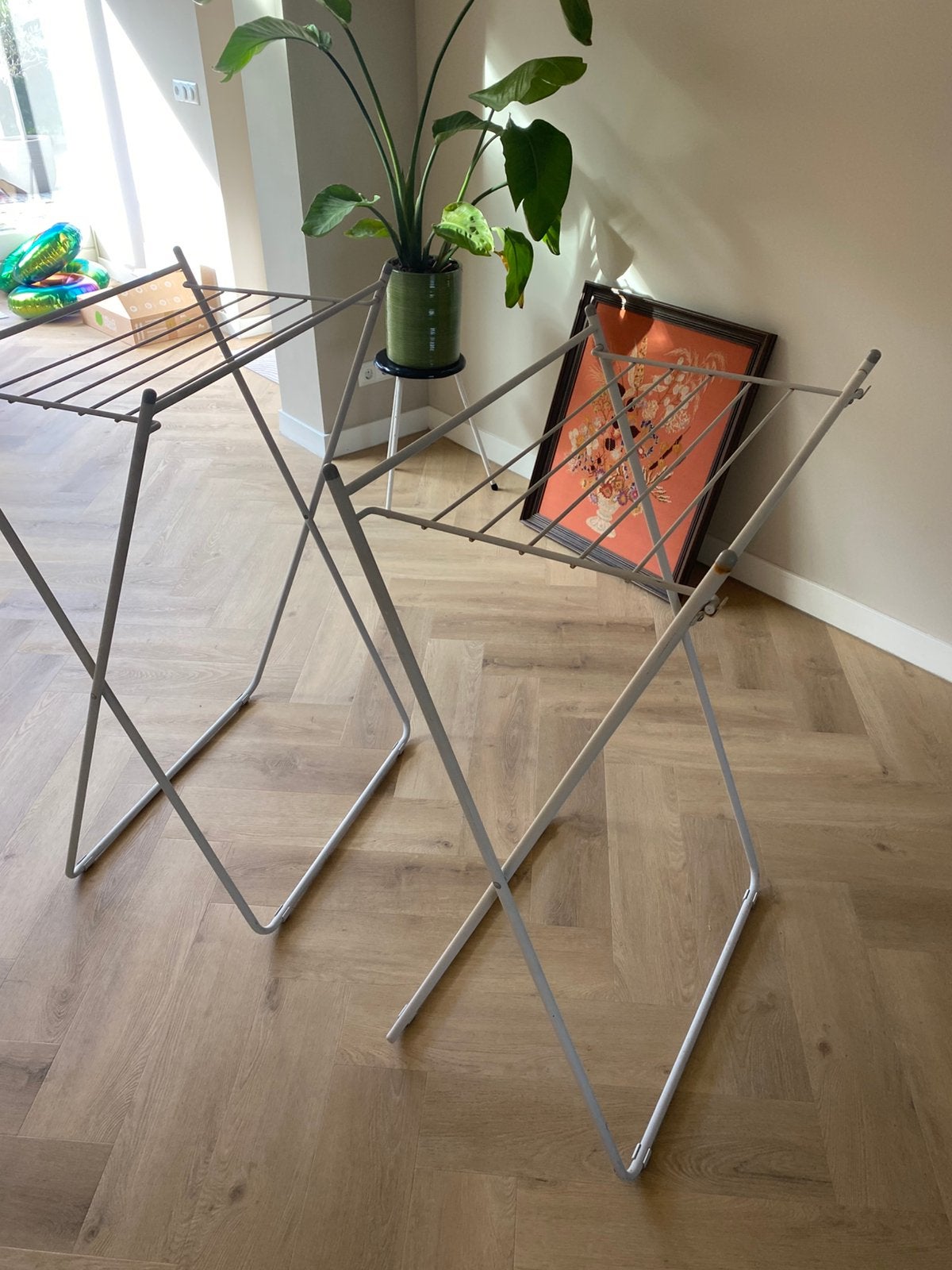 Gratis 2 wasrekken opklapbaar, Ophalen, Gebruikt, Wasrek