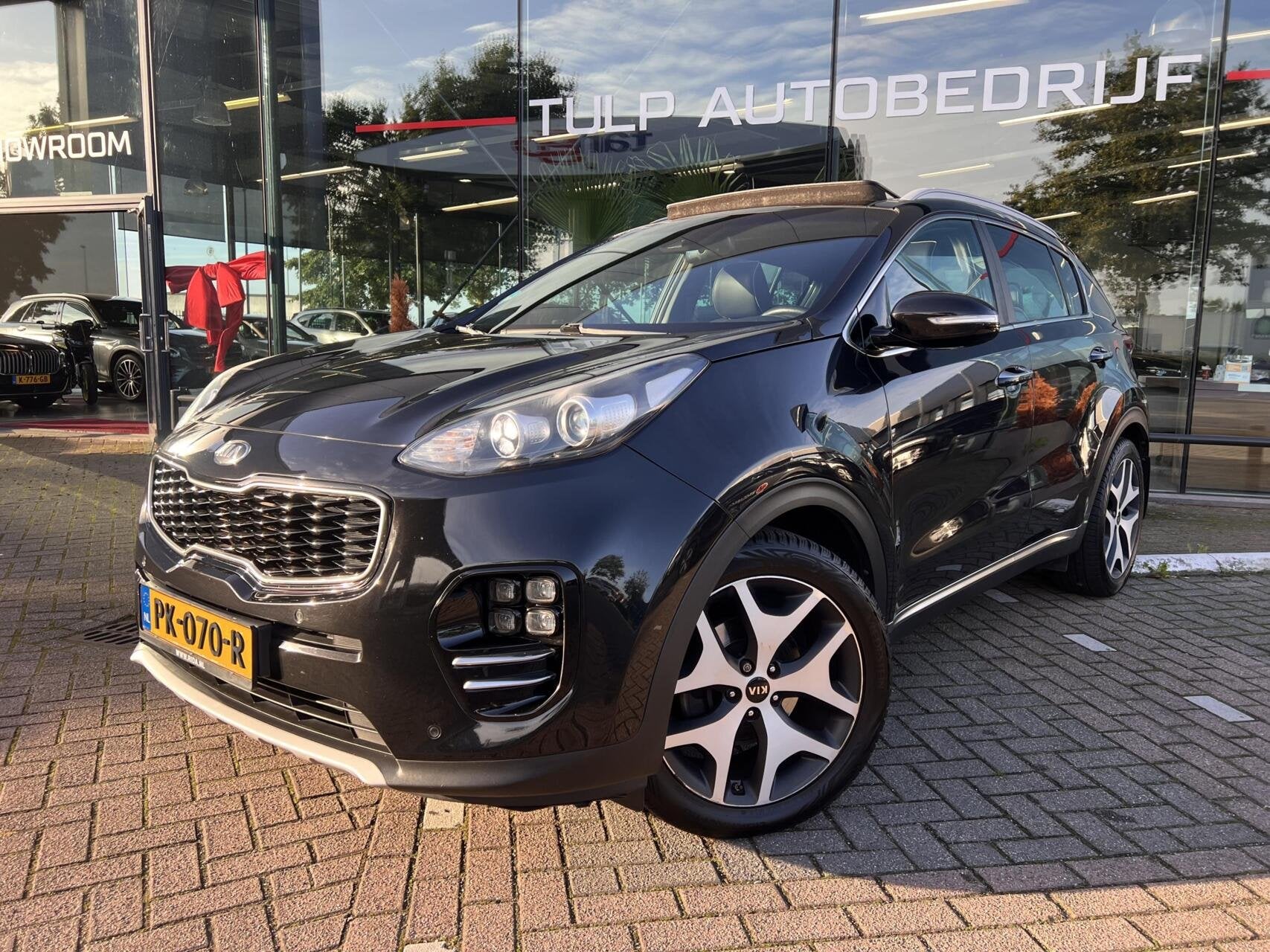 Kia Sportage 1.6 T-GDI GT-Line Luxe Goed onderhoud Dak NAP, Auto's, Voorwielaandrijving, Gebruikt, 4 cilinders, Zwart