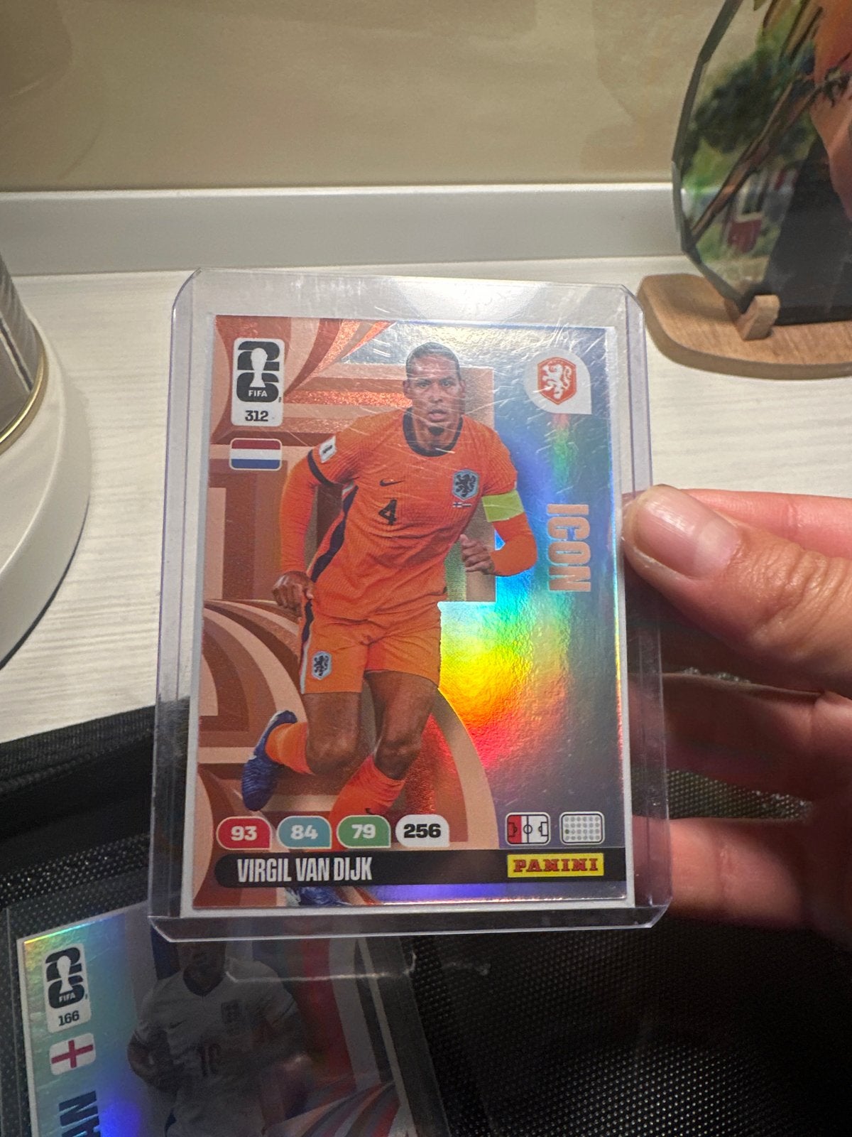 Virgil van Dijk Holo Spelerskaart - Panini FIFA 312, Verzamelen, Ophalen of Verzenden, Zo goed als nieuw, Buitenlandse clubs, Spelerskaart