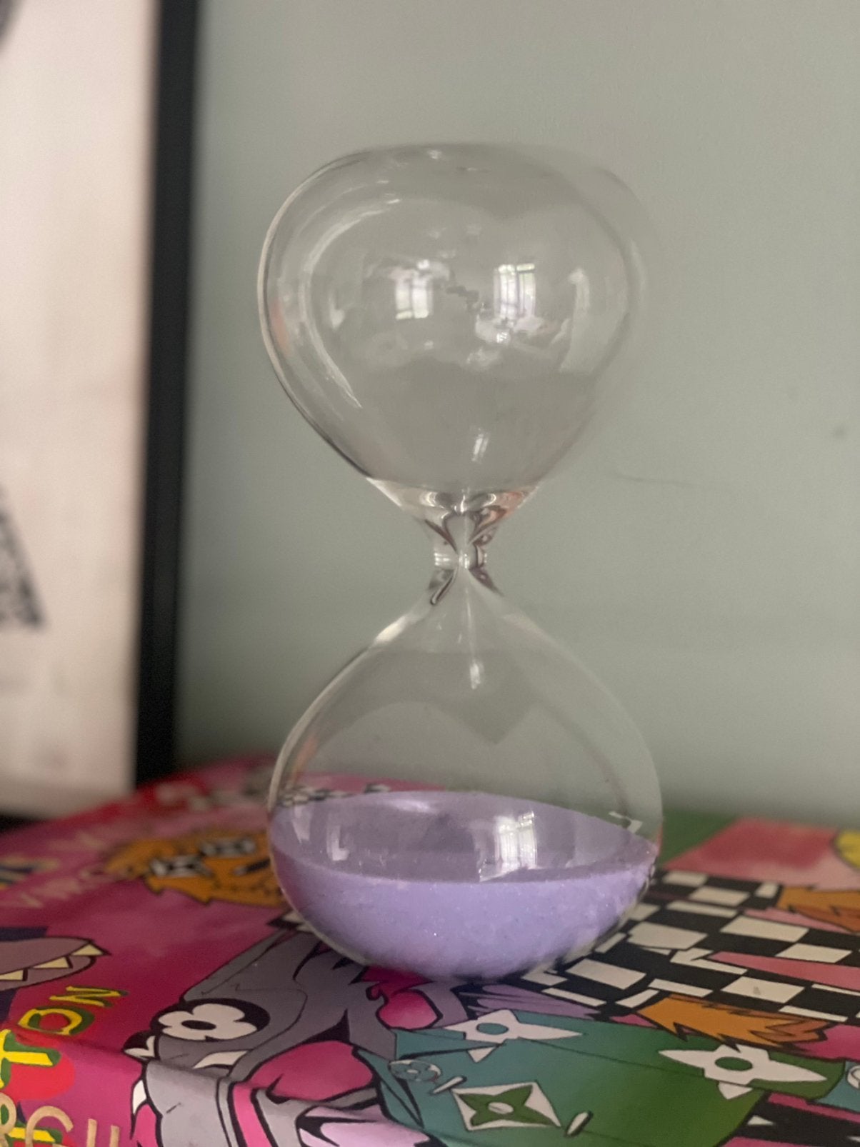 Pols Potten Ball S Zandloper – Lilac, Ophalen, Zo goed als nieuw, Wandklok