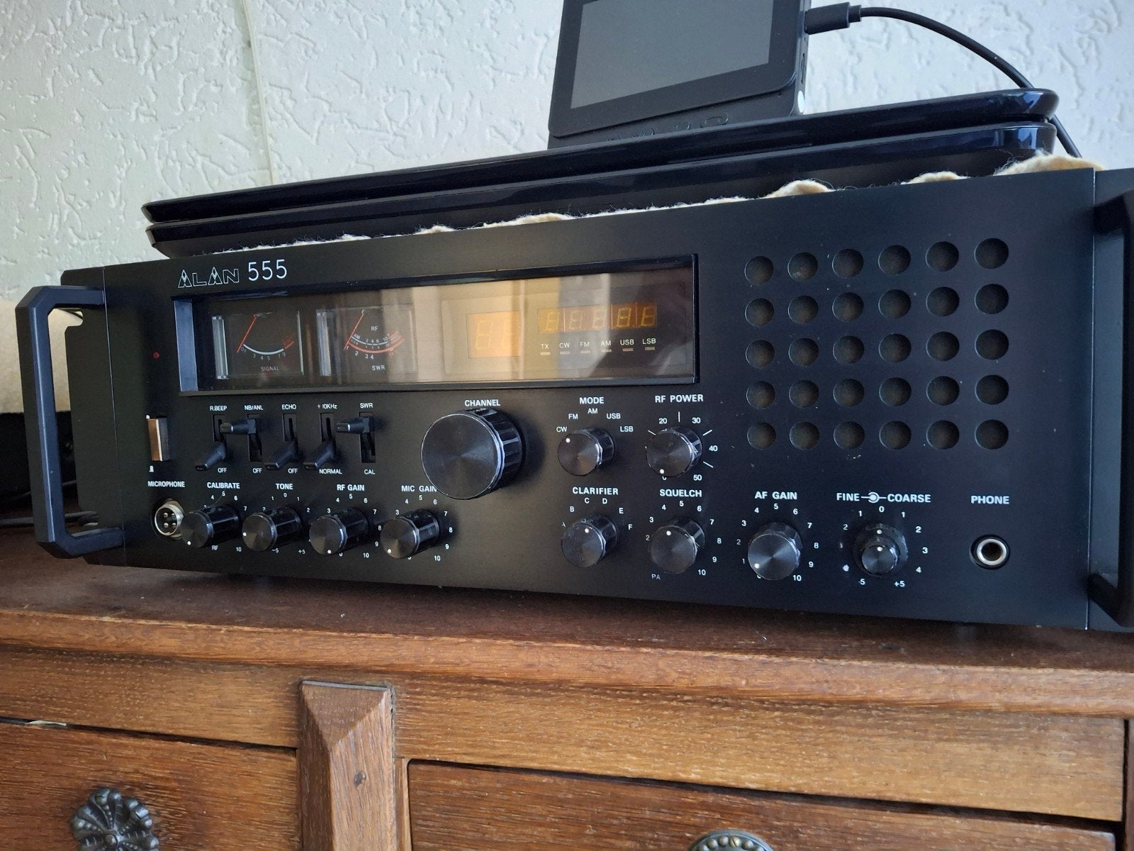 Alan 555 CB-radio - Vintage Transceiver, Telecommunicatie, Ophalen of Verzenden