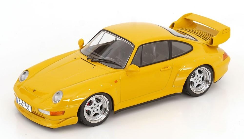 1:18 Porsche 911 (993) GT2 1996 Geel - Speedline velgen, Overige merken, Auto, Kkscale, .