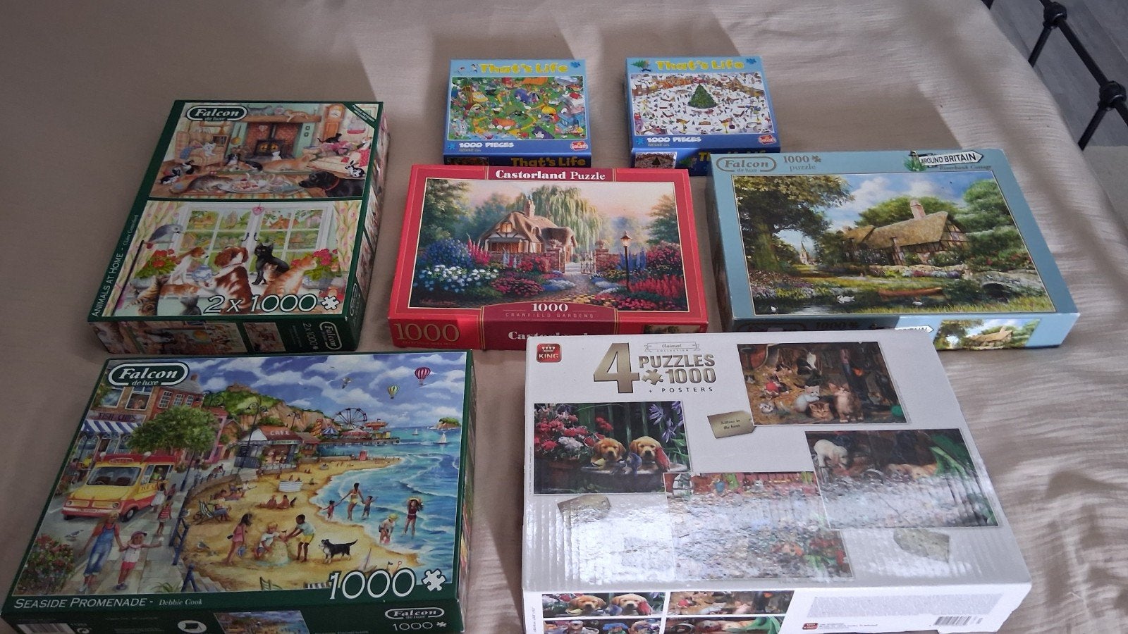 10 mooie puzzels voor 15,euro, Ophalen, 500 t/m 1500 stukjes, Zo goed als nieuw
