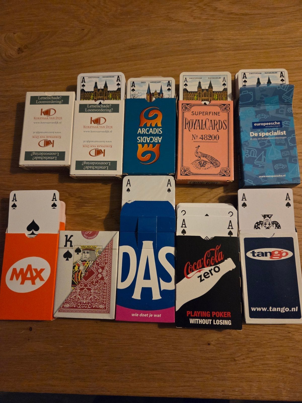 Diverse speelkaarten sets - Verschillende merken, Een of twee spelers, Ophalen of Verzenden, Gebruikt, Diverse