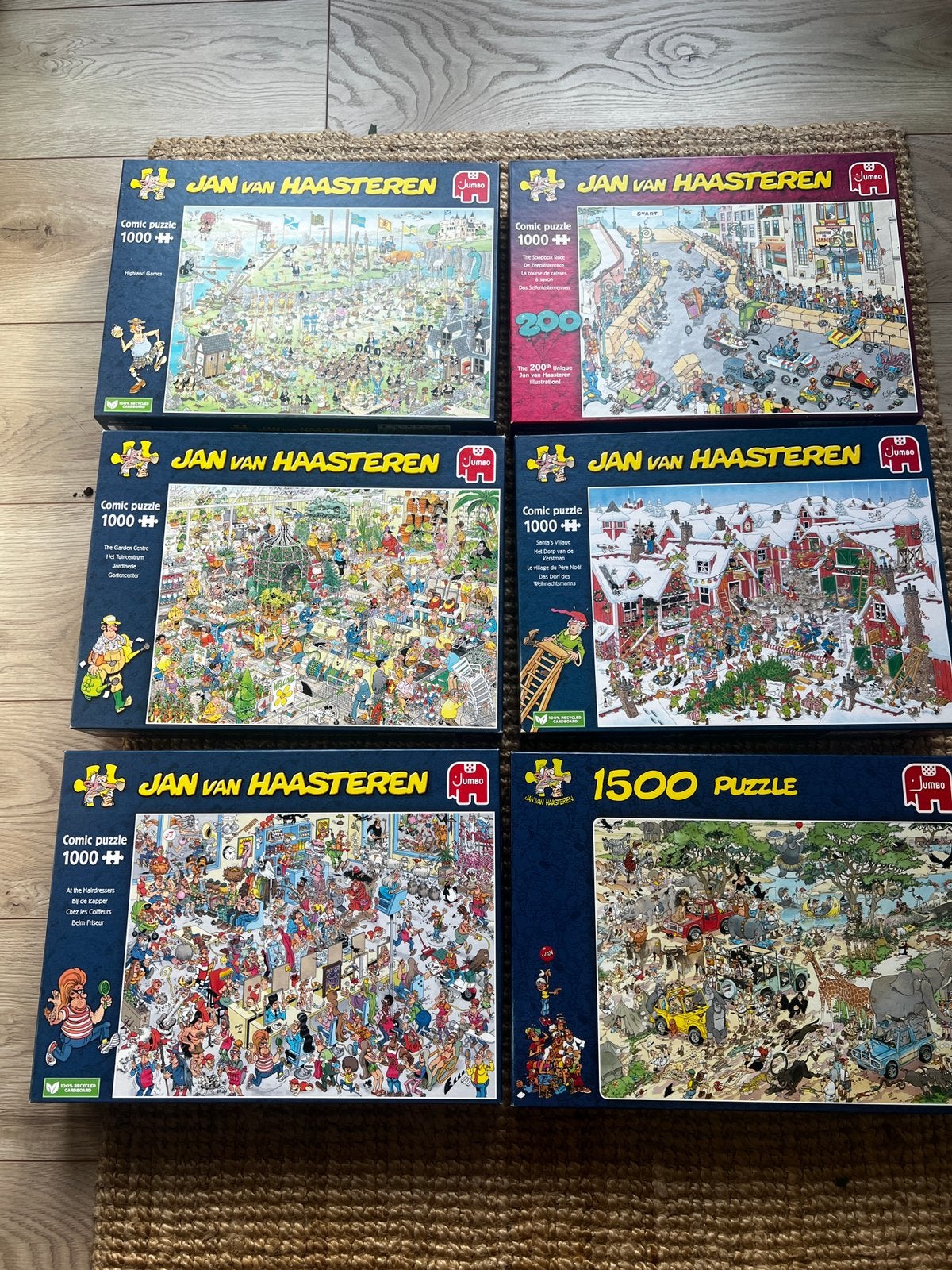 Jan van Haasteren puzzels, Ophalen, 500 t/m 1500 stukjes, Zo goed als nieuw