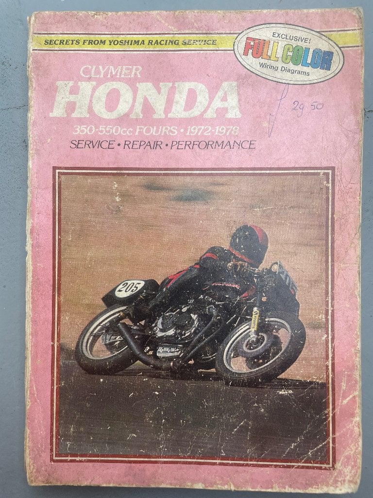 Werkplaatshandboek Honda CB 350 tot 550 Four, Motoren, Ophalen of Verzenden, Honda
