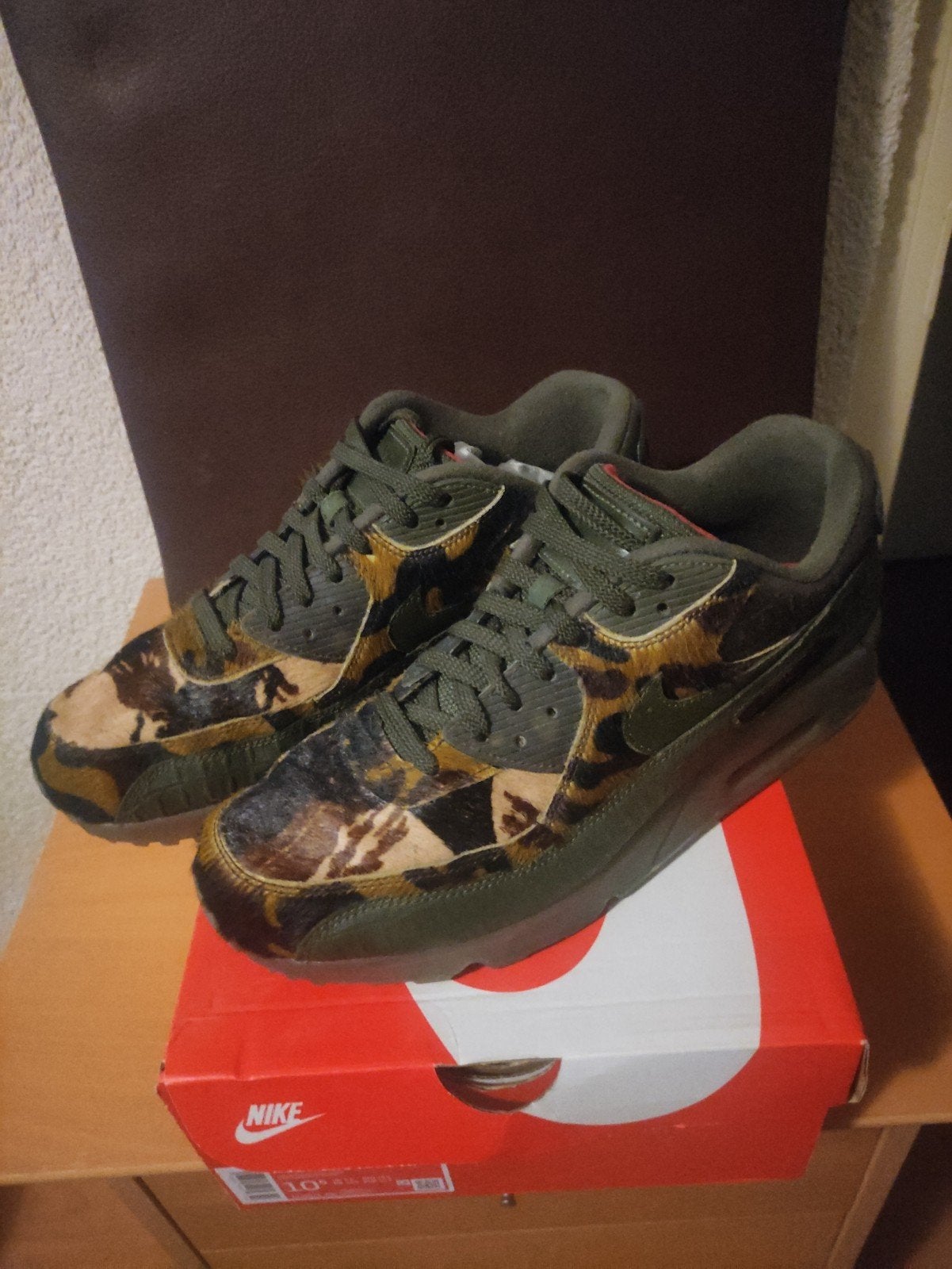 Nike Air Max 90 "CAMO CROC" - Maat 44.5 - Originele Doos, Overige kleuren, Nike, Ophalen of Verzenden, Sneakers of Gympen