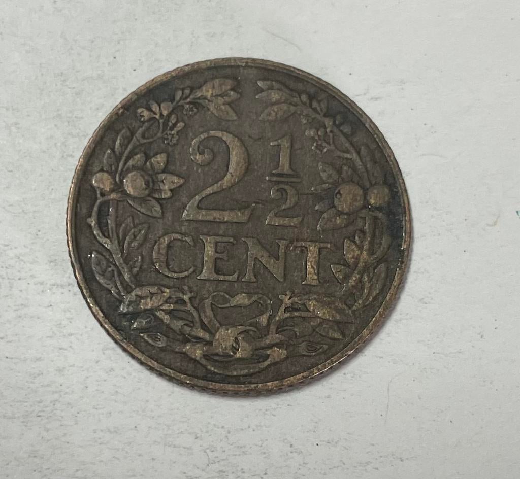 2,5 cent Nederland 1916, Postzegels en Munten, Munten | Nederland, Ophalen of Verzenden, Koningin Wilhelmina