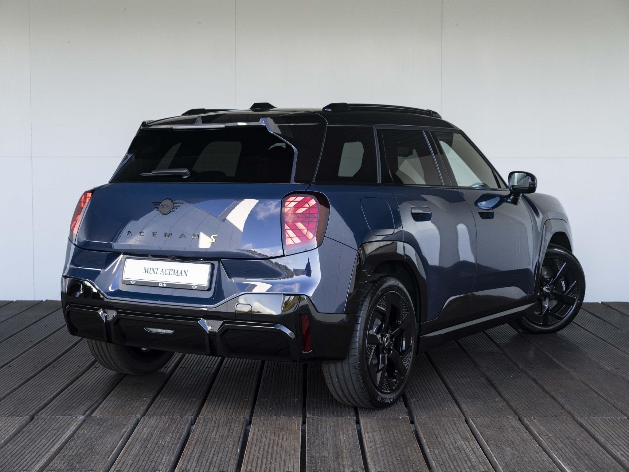 MINI Aceman SE | John Cooper Works Uitvoering + Pakket L, Auto's, Stof, Zwart, Blauw, 218 pk
