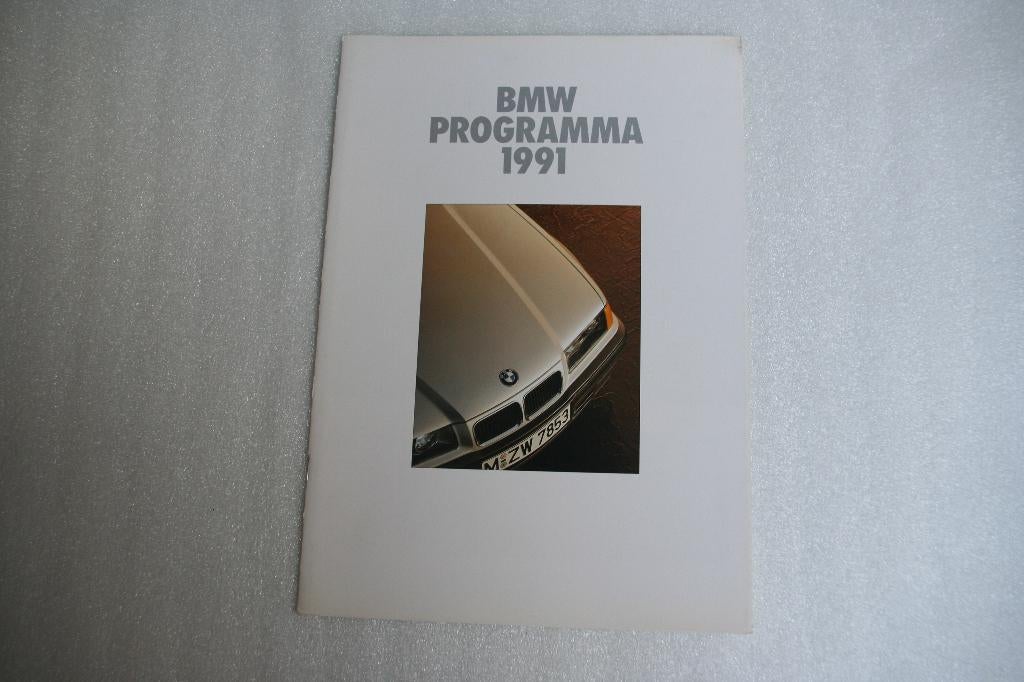 Folder BMW automobielen modellenprogramma (01-1991) (18), Ophalen of Verzenden, Nieuw, BMW