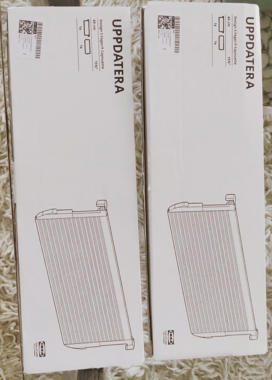 2x IKEA UPPDARE ladekast verdelers 40 cm, Ophalen, Minder dan 50 cm, Nieuw, Minder dan 100 cm