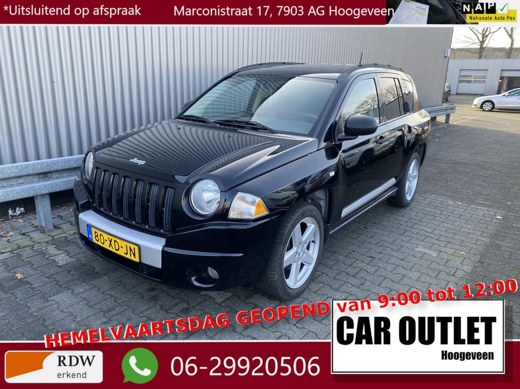 Jeep Compass 2.4 Limited Leer, A/C, Stoelvw, CC, PDC, LM, Tr, Auto's, Jeep, 450 kg, Gebruikt, 4 cilinders, 1435 kg