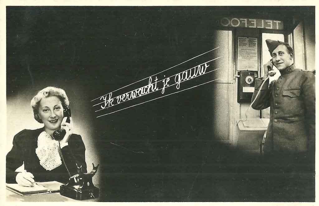 soldatenkaart - zwartwit, Ophalen of Verzenden, 1940 tot 1960, Ongelopen, Ambachten of Beroep