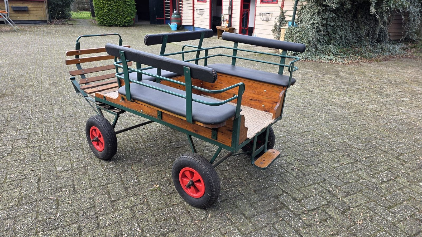 Ponywagen/Menwagen compleet met tuig, hoofdstel en zadel, Zo goed als nieuw, Overige typen, Pony