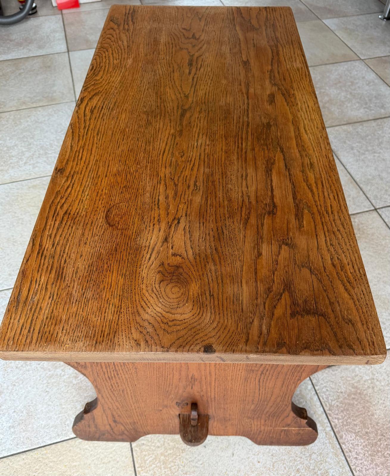 OUDE KLOOSTERTAFEL EIKEN HANDGEMAAKT JAREN 50, Antiek en Kunst, Ophalen