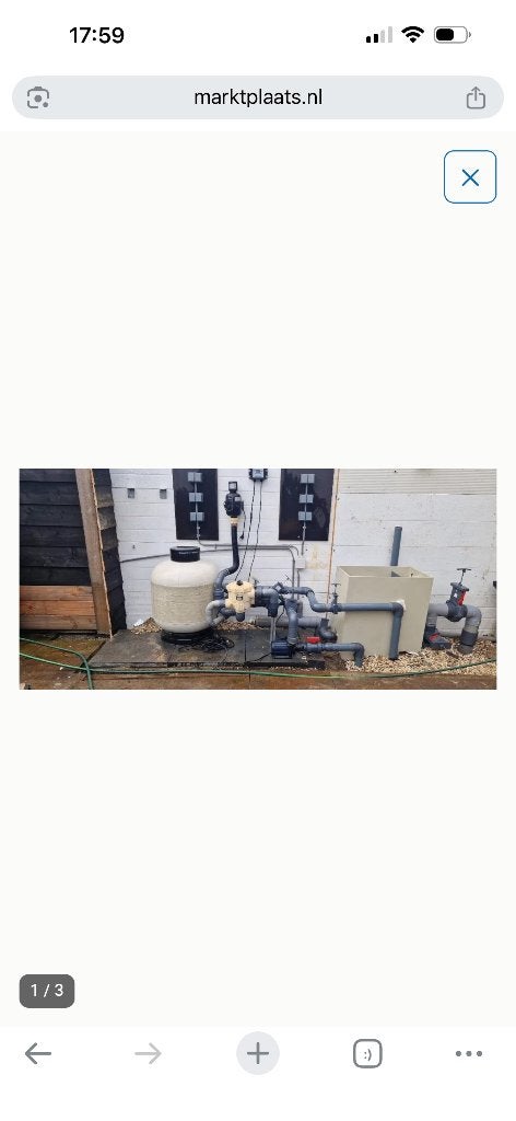 Filter installatie koi, Tuin en Terras, Vijver-toebehoren, Ophalen of Verzenden, Zo goed als nieuw, Vijverfilter