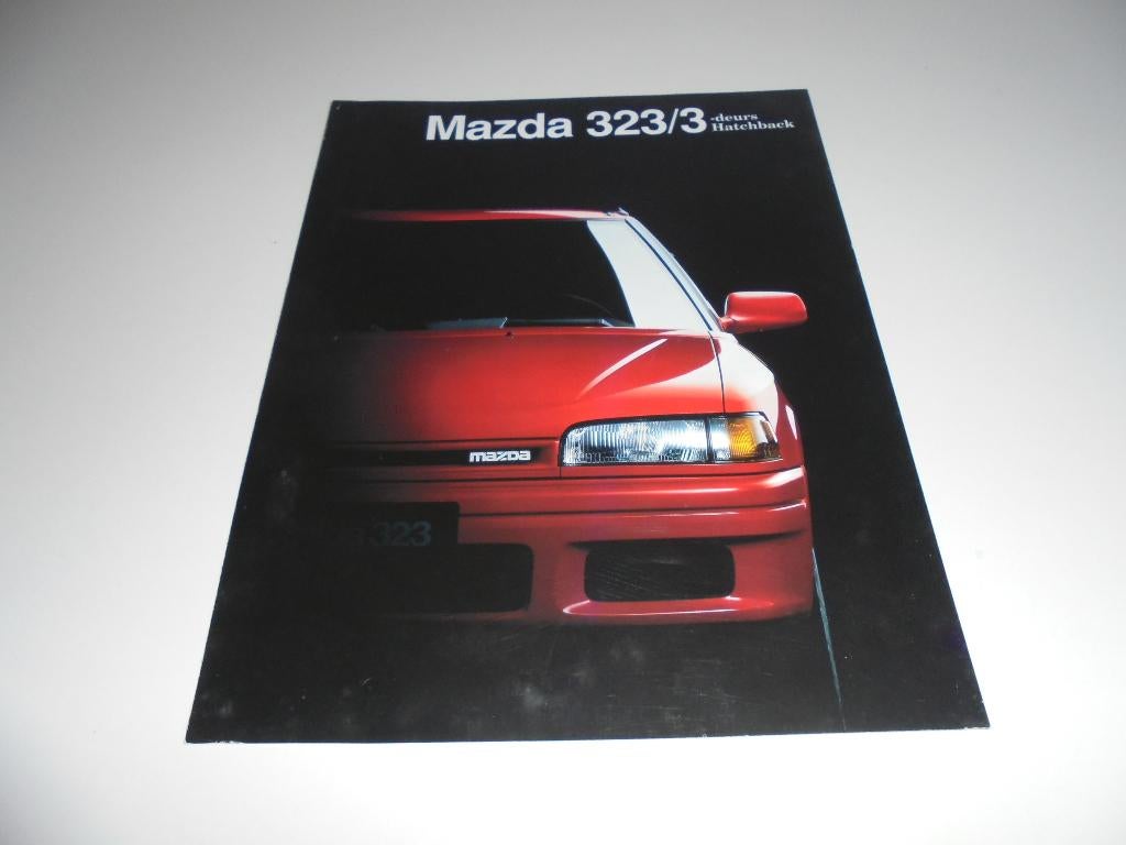 previewbrochure nieuwe Mazda 323 Hatchback en 3-deurs  1990, Ophalen of Verzenden, Zo goed als nieuw, Mazda
