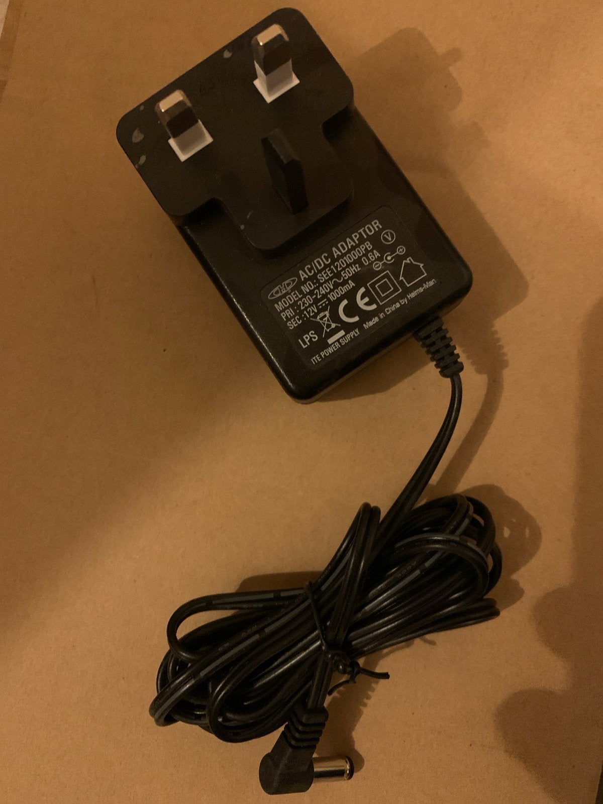 AC/DC Adapter ITE Power Supply 12V 1000mA, Ophalen of Verzenden, Nieuw