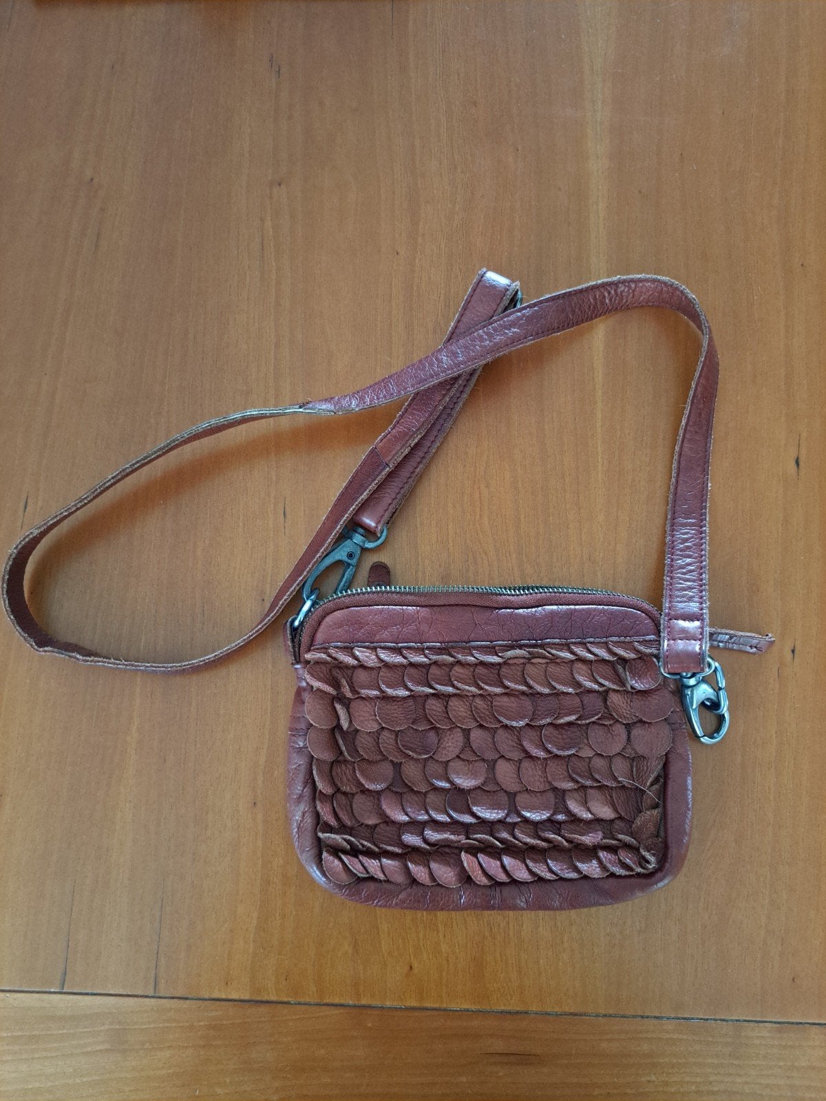 Crossbody tasje Cowboysbag bruin, Ophalen of Verzenden, Zo goed als nieuw, Bruin, Schoudertasje