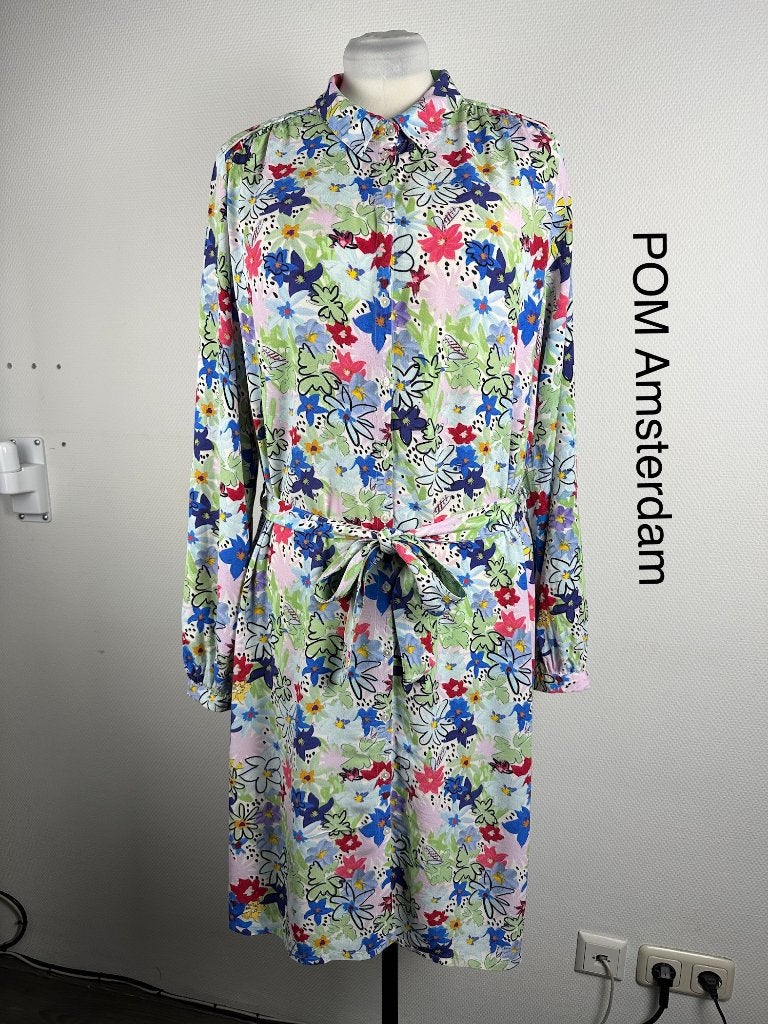 POM Amsterdam Jurk  (mt: 44) 17,2/69, POM Amsterdam, Blauw, POM Amsterdam, Maat 42/44 (L)