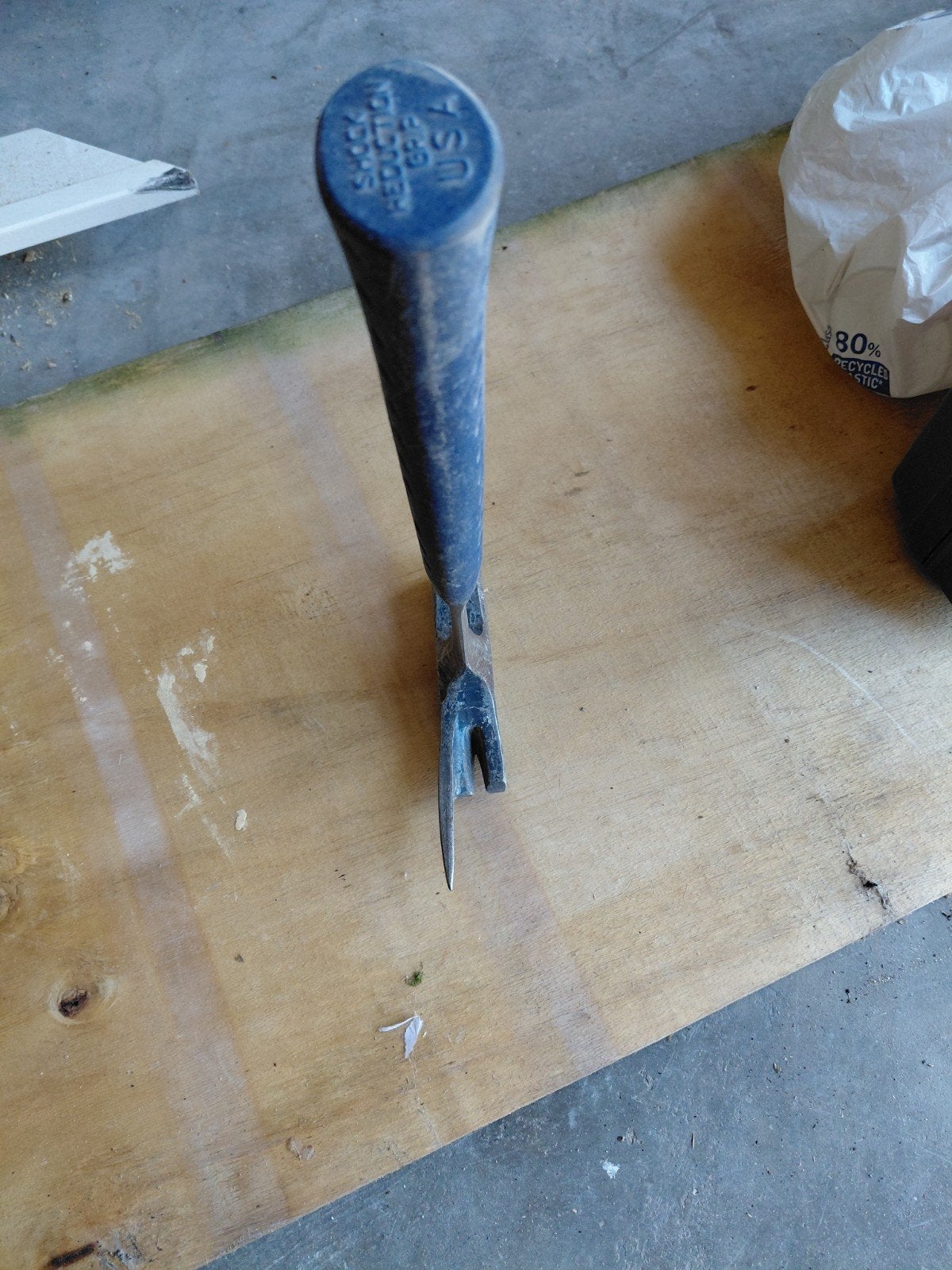 Estwing Hamer met blauw handvat - Gebruikt, Ophalen of Verzenden, Gebruikt, Hamer, Overige merken