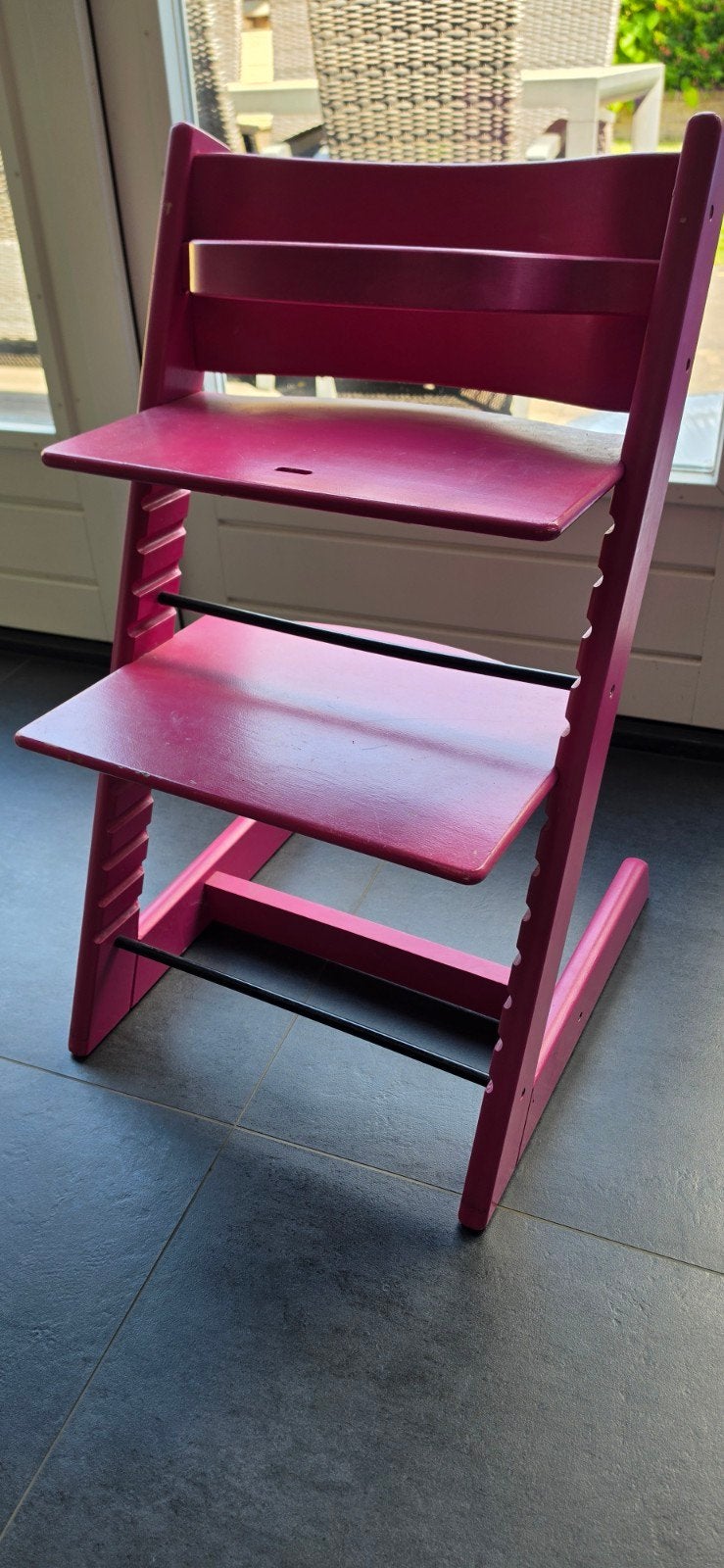Roze trip trap stoel verstelbaar, gebruikssporen, Kinderen en Baby's, Ophalen of Verzenden