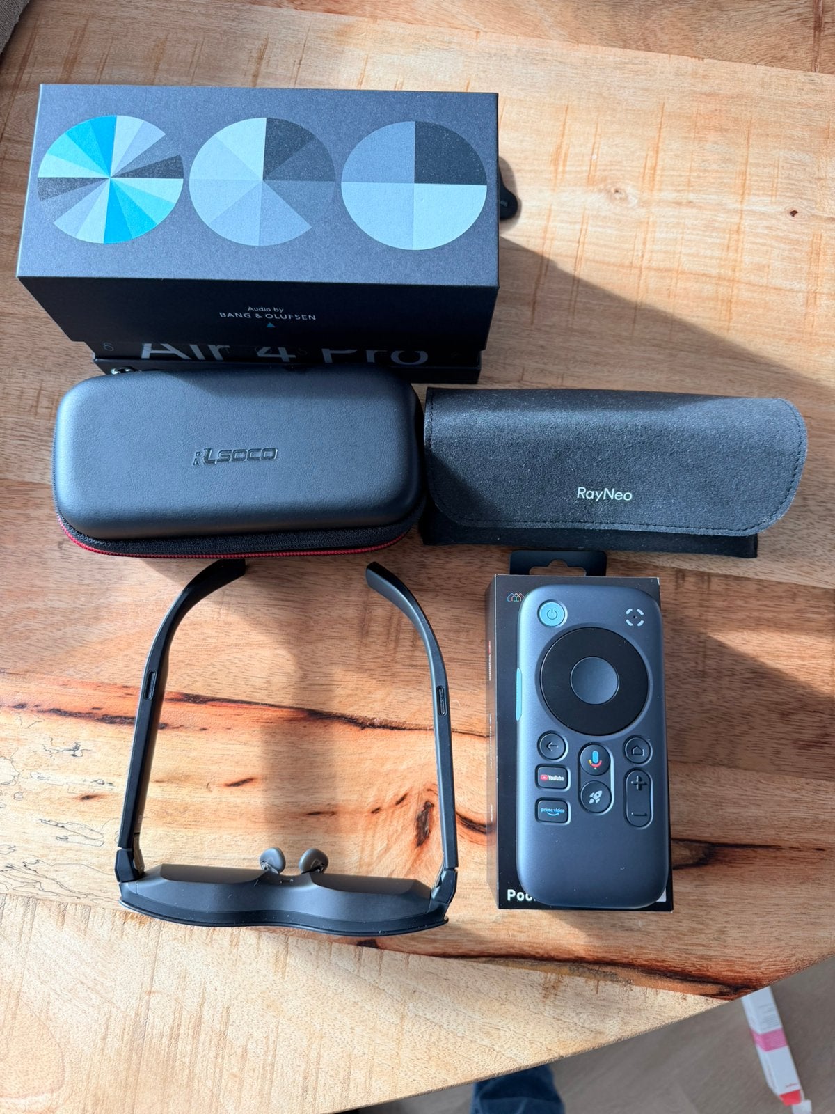 RayNeo Air 4 Pro + RayNeo Pocket TV – complete set, Spelcomputers en Games, Ophalen of Verzenden, Zo goed als nieuw, Overige platformen