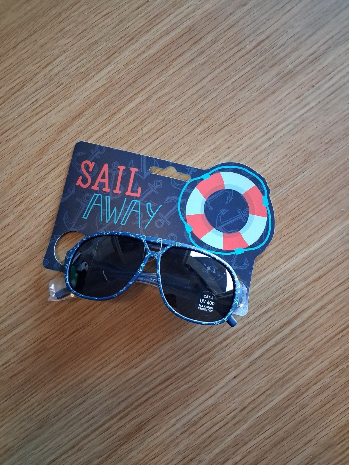 Nieuwe Zonnebril 'Sail Away' - Blauw, UV400 Bescherming, Zonnebril, Blauw, Nieuw, Ophalen